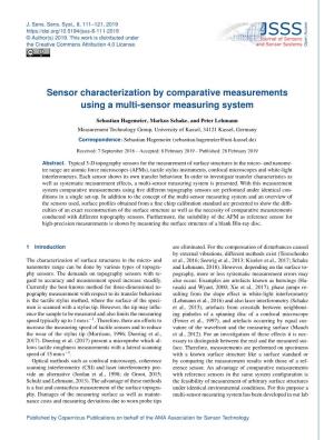 Sensor Characterization by Comparative Measurements Using a Multi-Sensor Measuring System