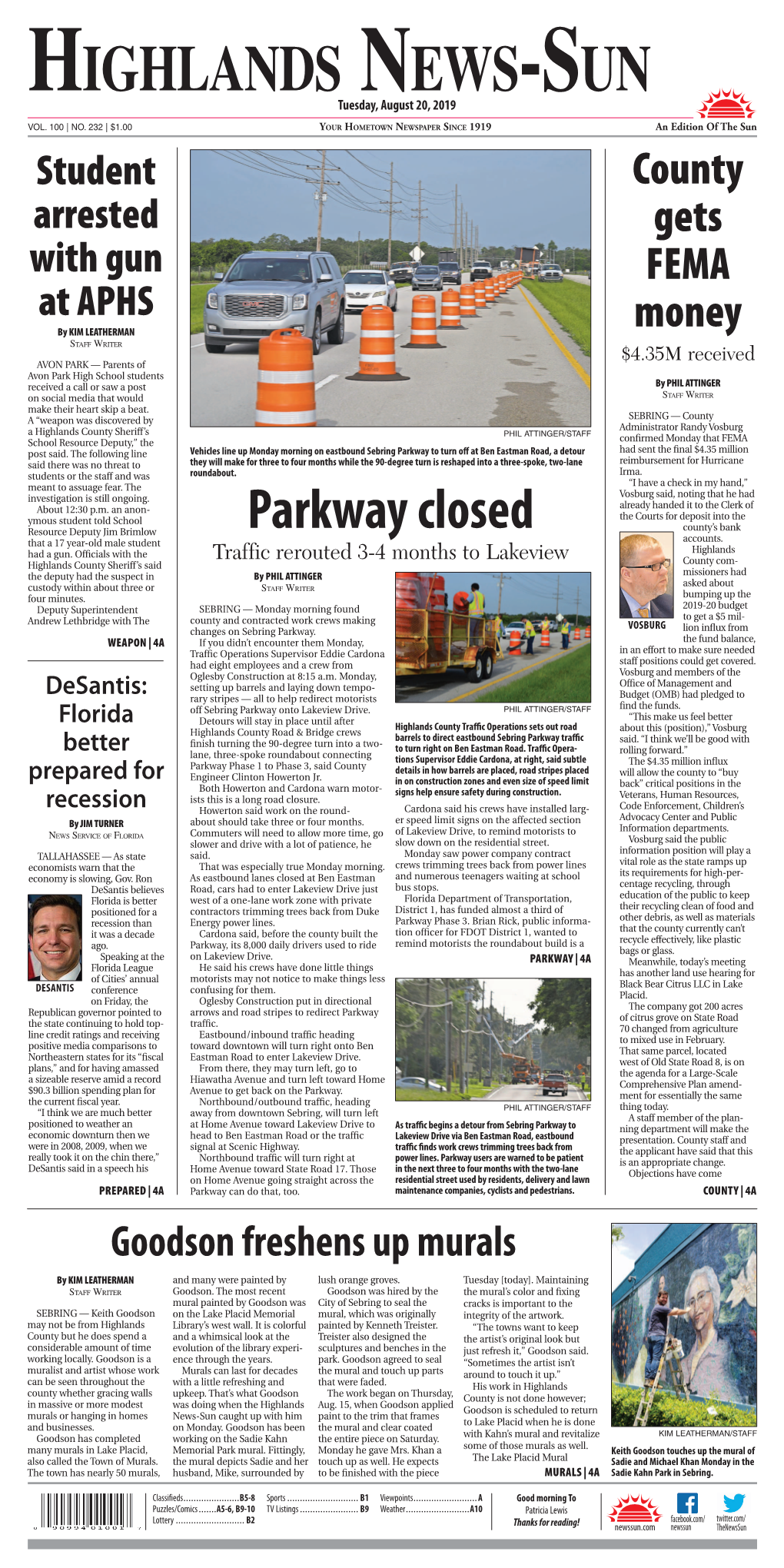 HIGHLANDS NEWS-SUN Tuesday, August 20, 2019