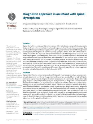 Diagnostic Approach in an Infant with Spinal Dysraphism
