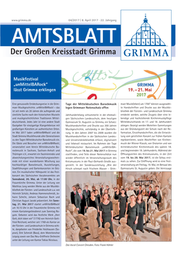 AMTSBLATT Der Großen Kreisstadt Grimma