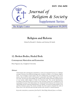 Religion and Reform