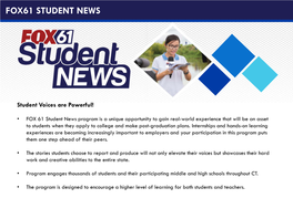 Fox61 Student News