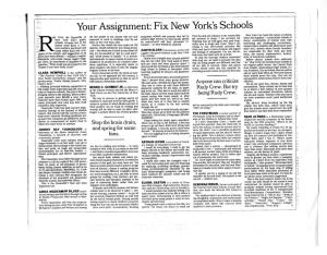 Your Assignment: Fix New York's Schools V