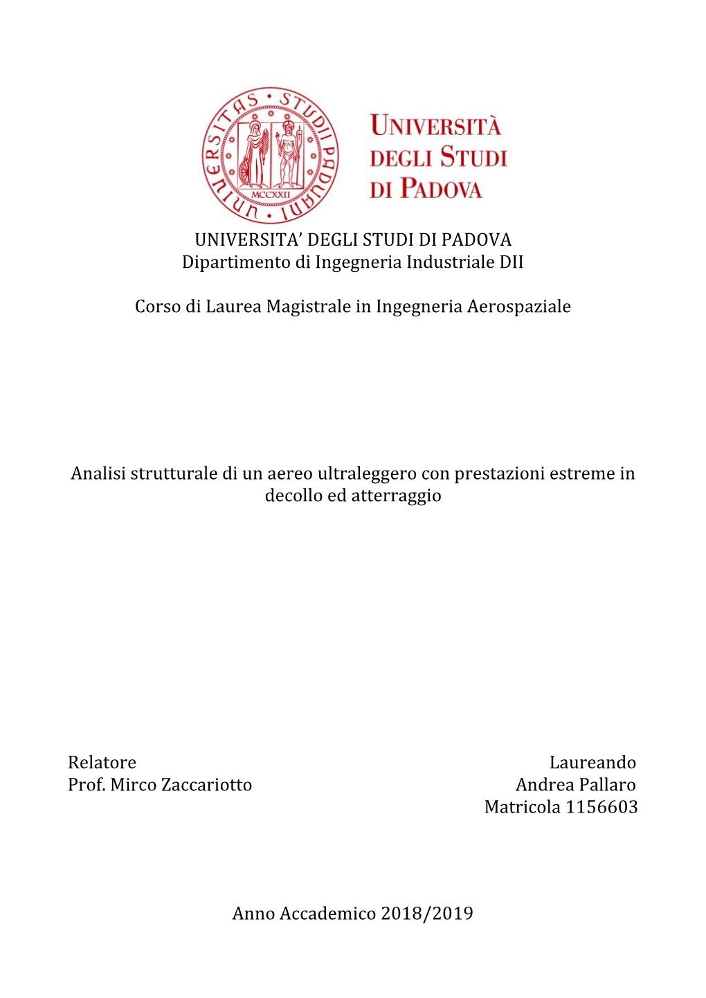 Documento Base Del Settore Delle Certificazioni Aeronautiche a Livello Mondiale [40]