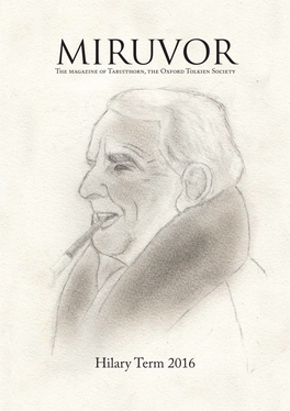 MIRUVOR the Magazine of Taruithorn, the Oxford Tolkien Society