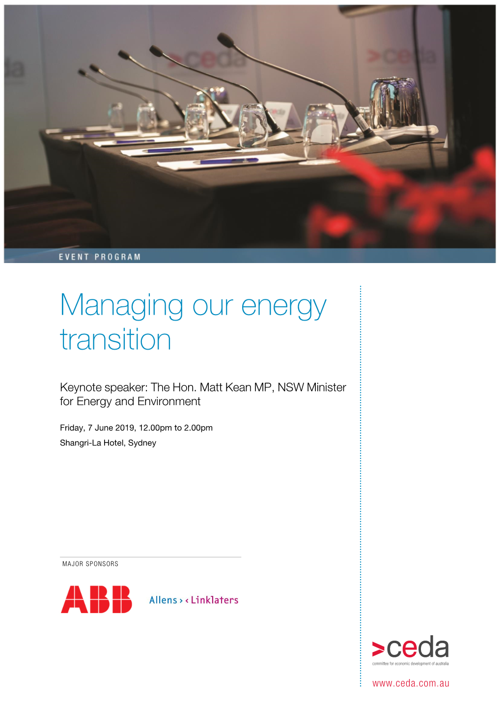 Managing Our Energy Transition