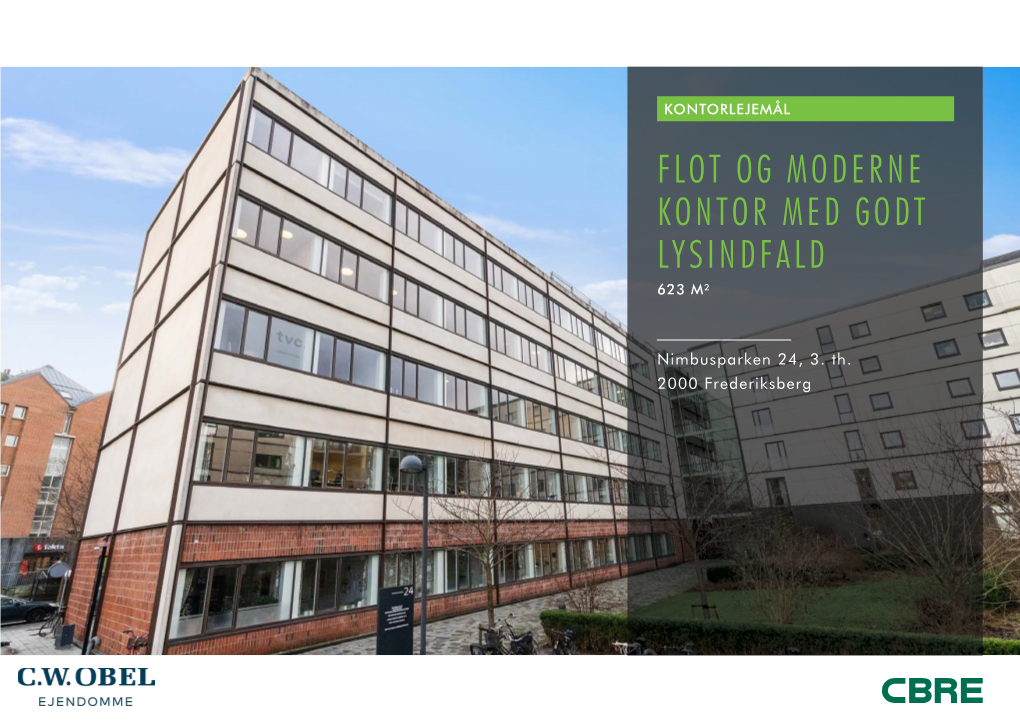 Flot Og Moderne Kontor Med Godt Lysindfald 623 M²