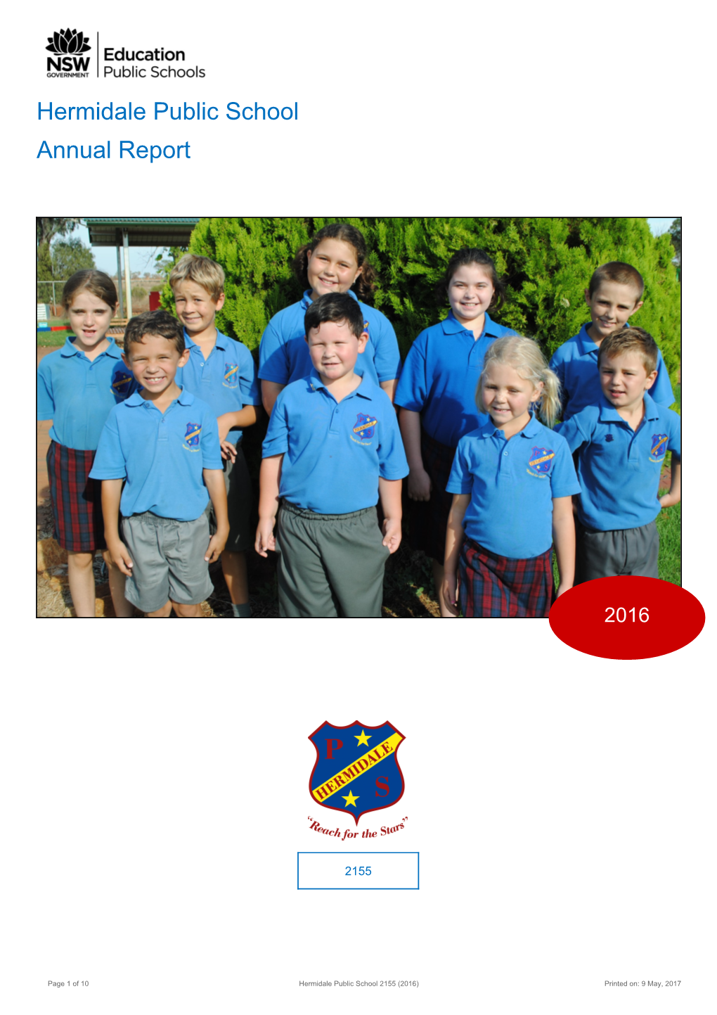 2016 Hermidale Public School Annual Report