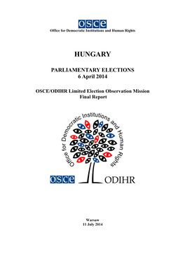 OSCE/ODIHR Limited Election Observation Mission Final Report