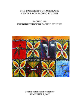 INTRODUCTION to PACIFIC STUDIES Course Outline