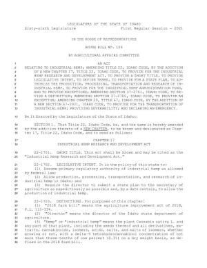House Bill No.126 (2021)