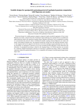 Scalable Designs for Quasiparticle-Poisoning-Protected Topological Quantum Computation with Majorana Zero Modes