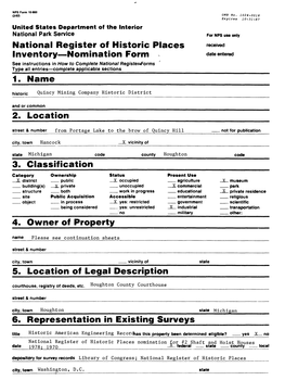 National Register of Historic Places Inventory Nomination Form 1