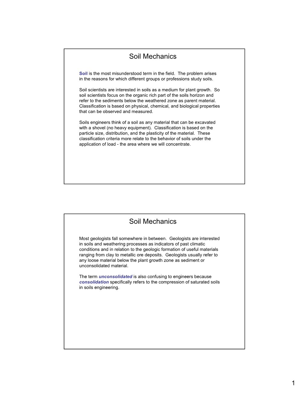 Soil Mechanics