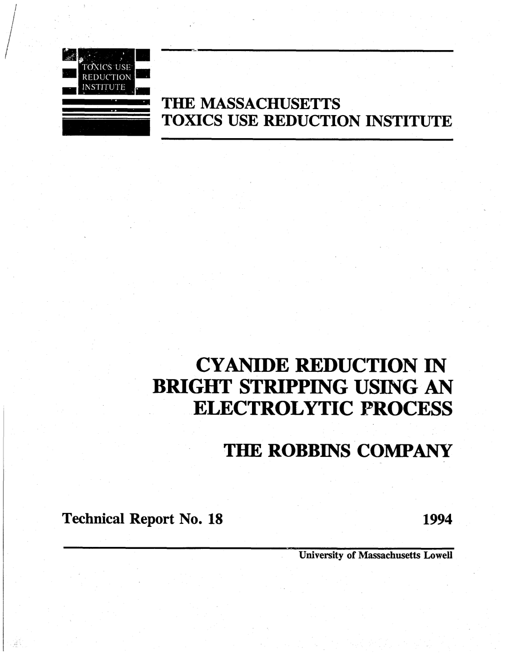 Cyanide Reduction in Bright Stripping Using an Electrolytic Process