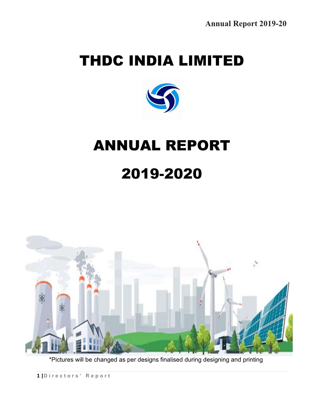 Thdc India Limited Annual Report 2019-2020