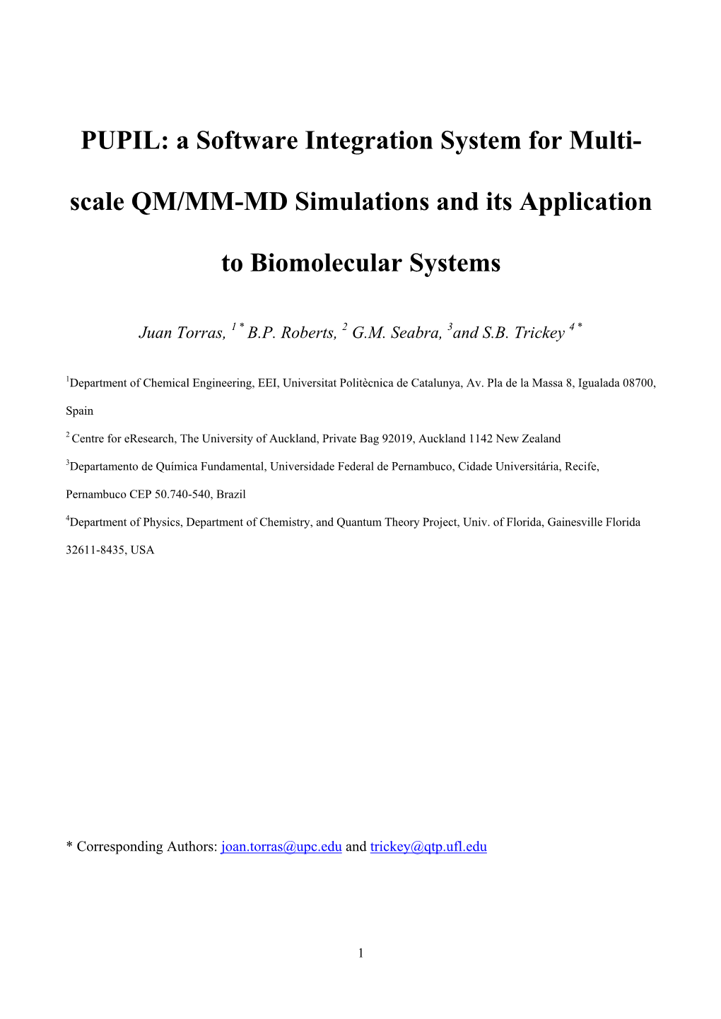 Scale QM/MM-MD Simulations and Its Application to Biomolecular Systems