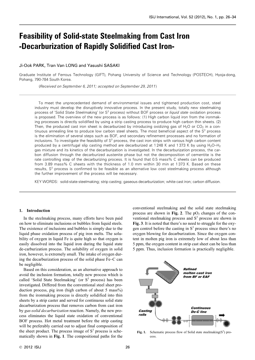 Feasibility of Solid-State Steelmaking from Cast Iron -Decarburization of Rapidly Solidified Cast Iron