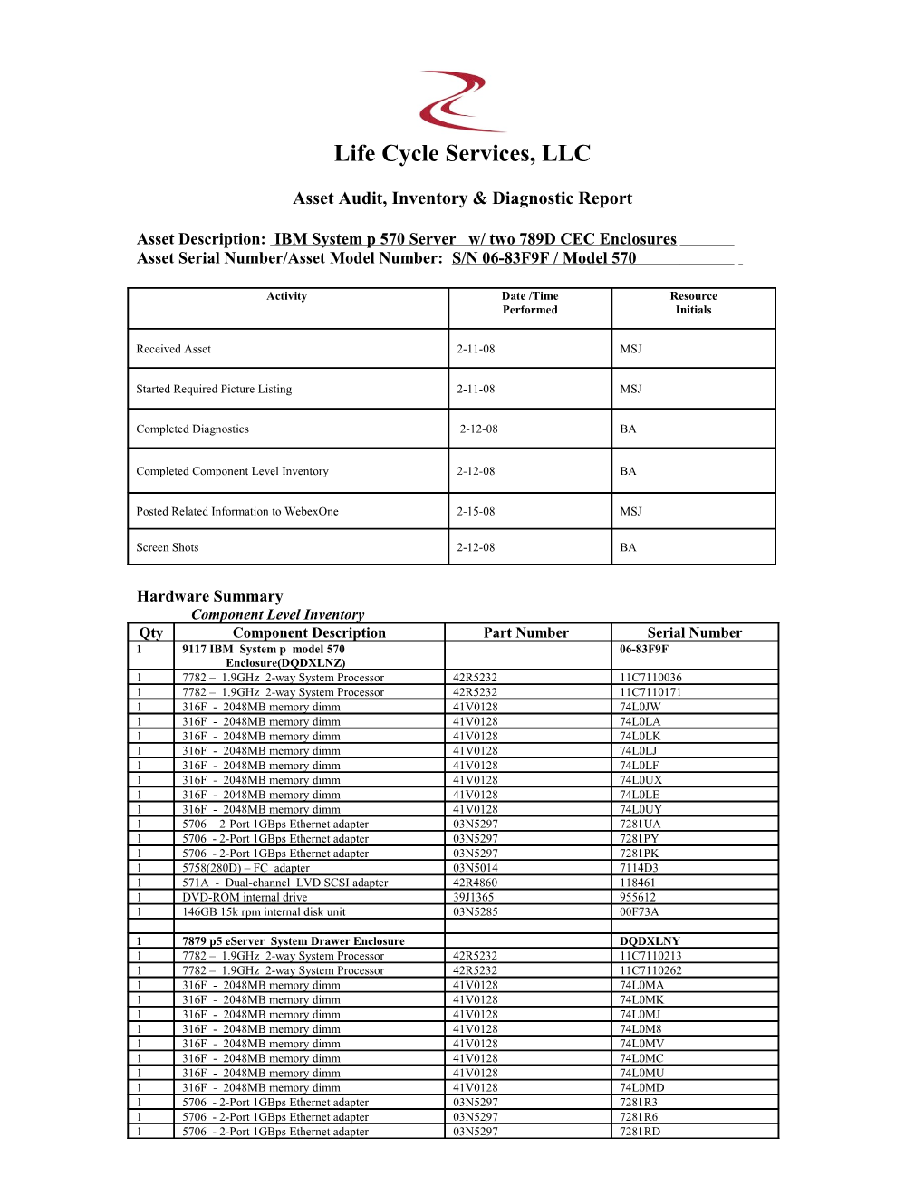 Life Cycle Services, LLC