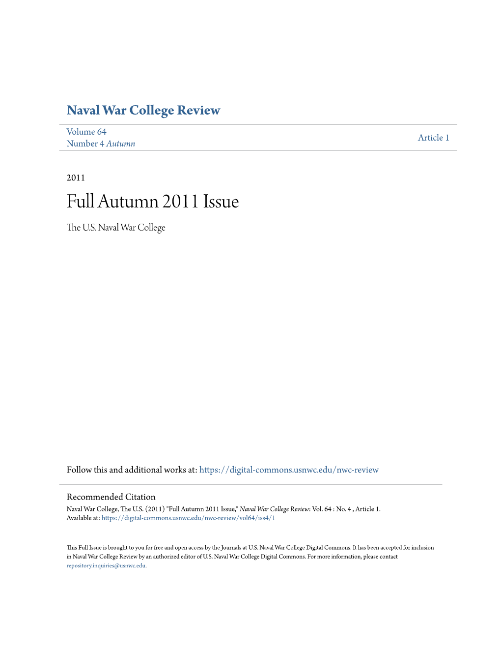 Full Autumn 2011 Issue the .SU