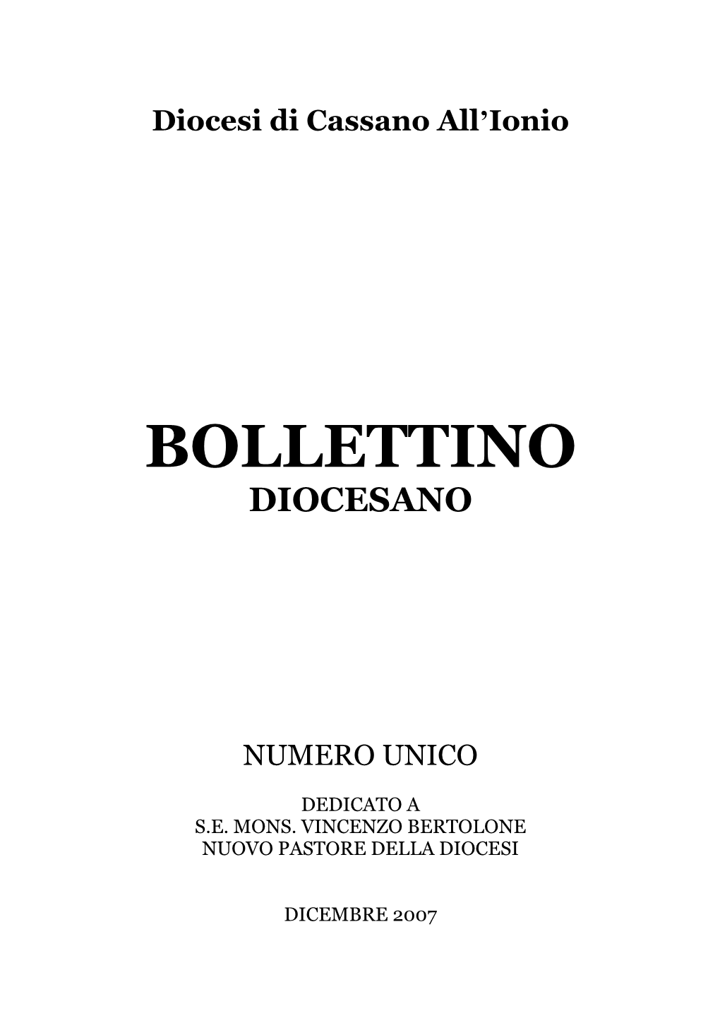 Bollettino Diocesano