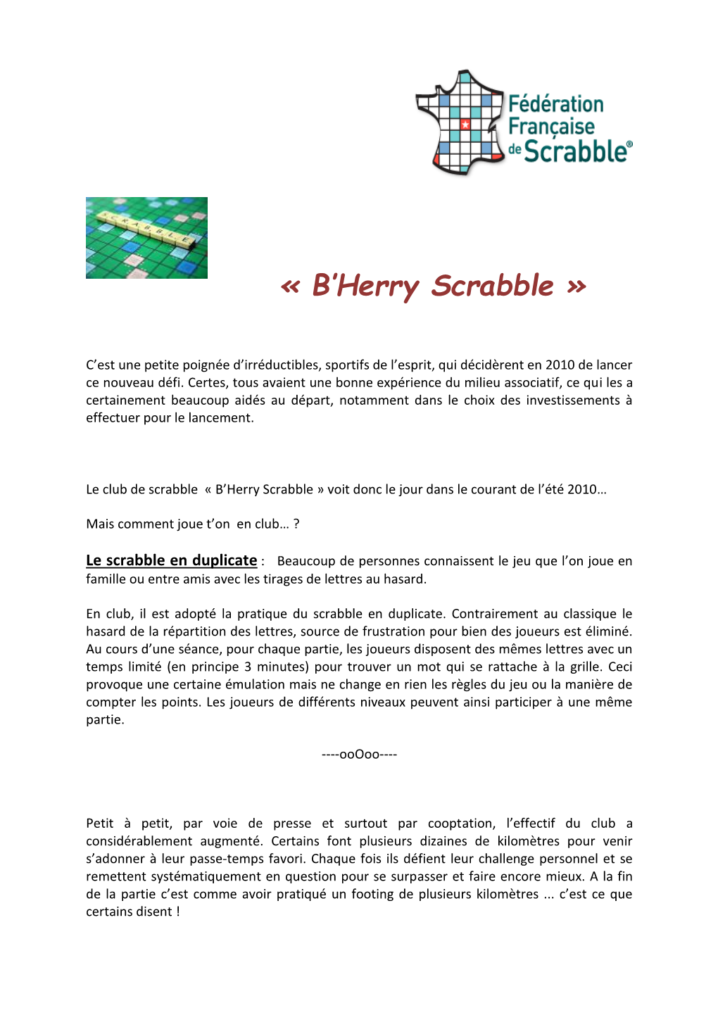 « B'herry Scrabble »