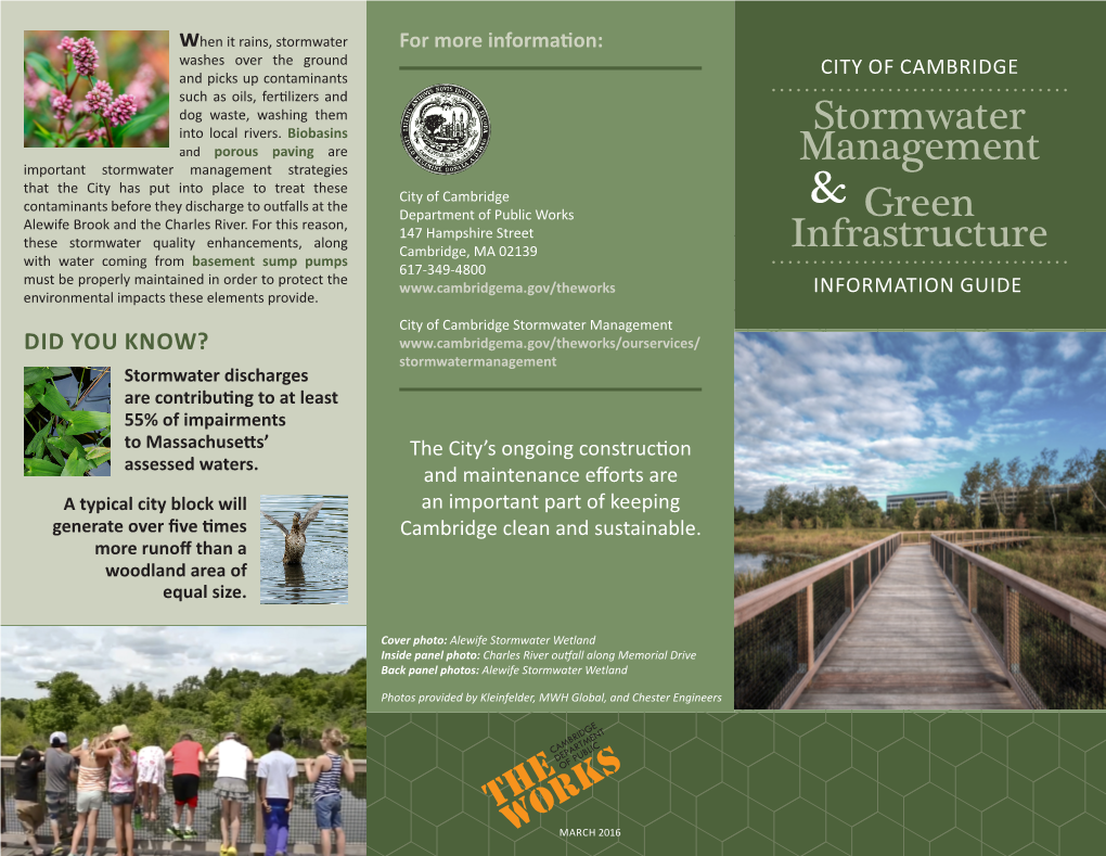 Stormwater Management Green Infrastructure