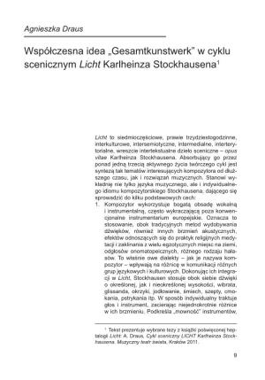 W Cyklu Scenicznym Licht Karlheinza Stockhausena1
