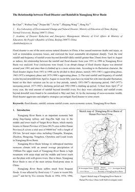 The Relationship Between Flood Disaster and Rainfall in Xiangjiang River Basin
