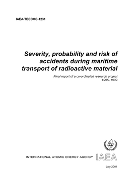 Severity, Probability and Risk of Accidents During Maritime Transport of Radioactive Material