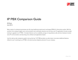 IP PBX Comparison Guide
