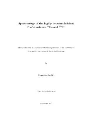 Spectroscopy of the Highly Neutron-Deficient N=84 Isotones