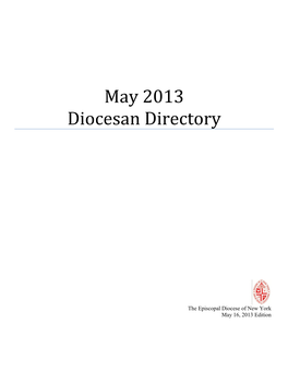 Diocesan Directory 2012