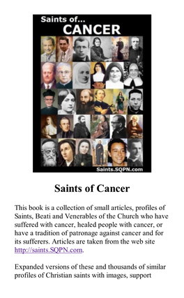 Saints of Cancer