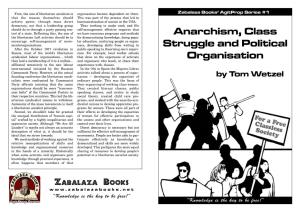 Anarchism, Class Struggle and Political Organisation