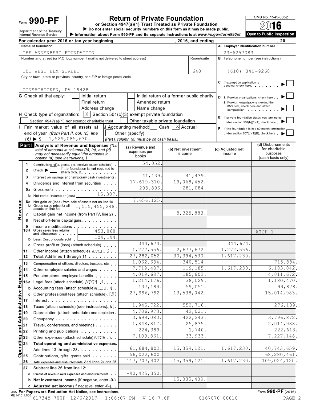 2016 Form 990-PF