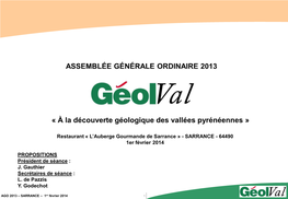 Présentation AGO Géolval 140105