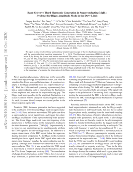 Arxiv:2010.05019V1 [Cond-Mat.Supr-Con] 10 Oct 2020 Clrectto Ihu Hreo Electric a Or Is Charge ﬂuctuations Without the Amplitude Excitation Gap