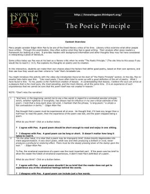 The Poetic Principle