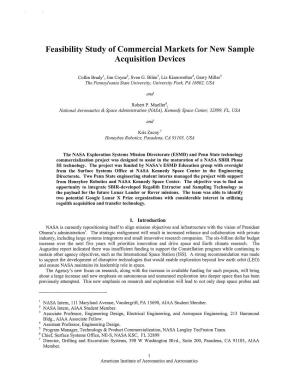 Feasibility Study of Commercial Markets for New Sample Acquisition Devices