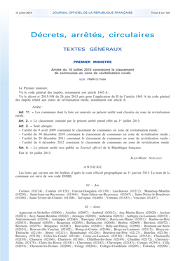 JOURNAL OFFICIEL DE LA RÉPUBLIQUE FRANÇAISE Texte 2 Sur 128