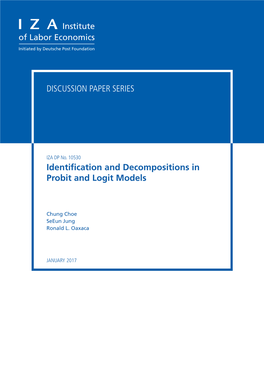 Identification and Decompositions in Probit and Logit Models