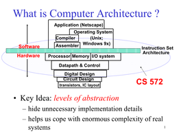 CS 331 Computer Architecture