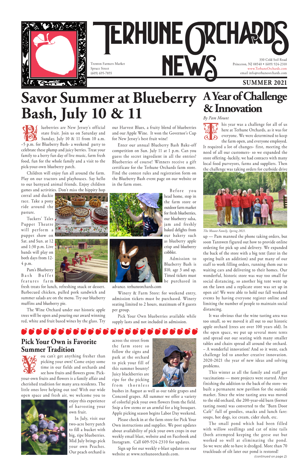 Savor Summer at Blueberry Bash, July 10 & 11