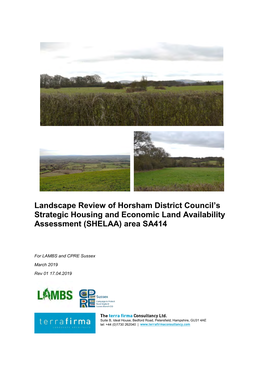 Landscape Review of Horsham District Council's Strategic Housing