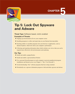 Lock out Spyware and Adware