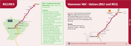 Hannover Hbf - Uelzen (RE2 Und RE3)Bienenbüttel RE3 Hannover (Weitere Infos Unter Suderburg RE2 Bad Bevensen