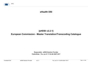 Ehealth DSI [Ehdsi V2.2.1] European Commission