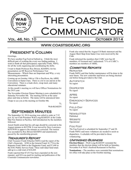 CARC Newsletter October 2014