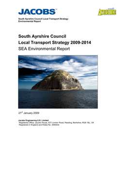 Strategic Environmental Assessment Local Transport Strategy: Title: Strategic Environmental Assessment Environmental Report